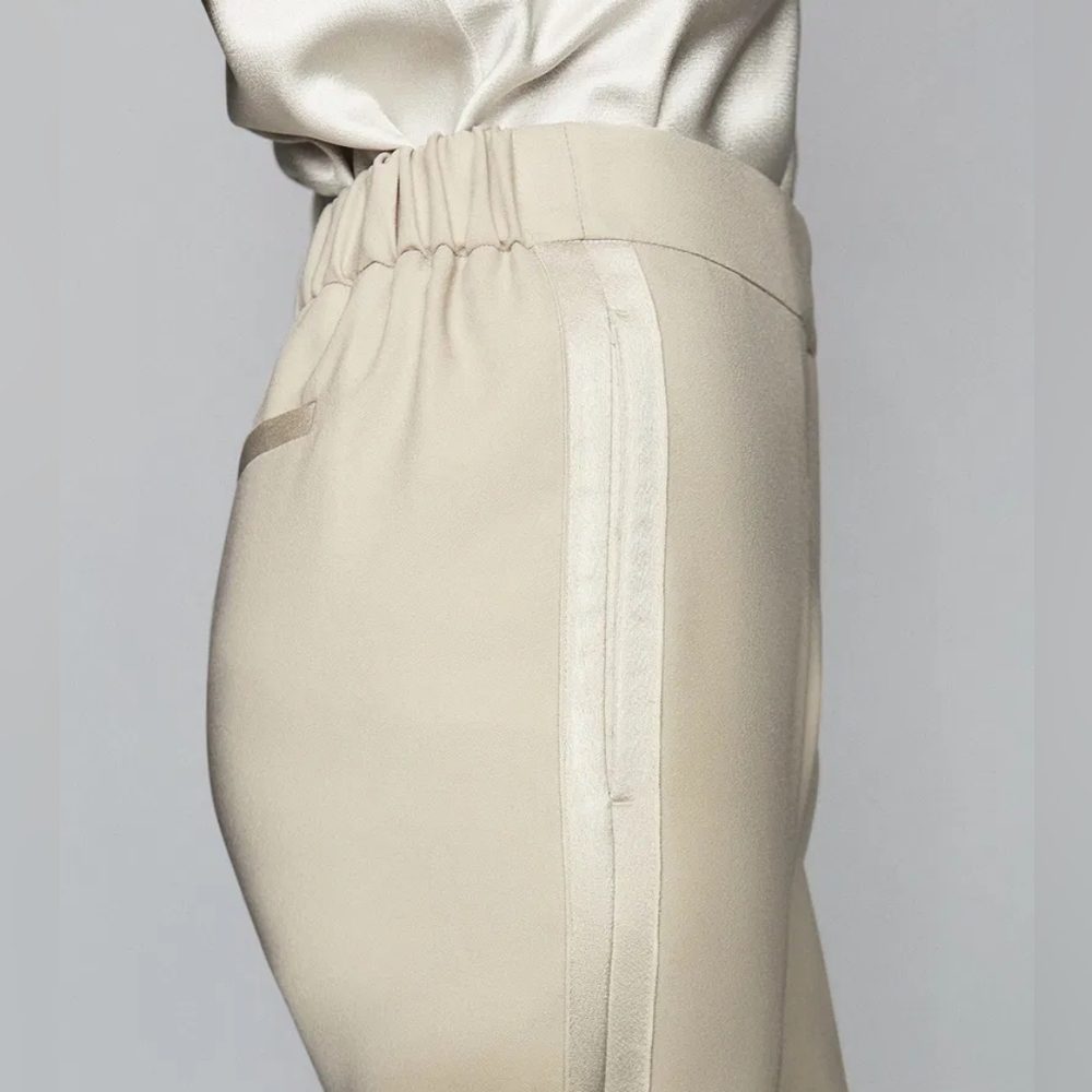NWT REISS | $245 Cleo Satin Side Stripe Pants - Picture 2 of 6